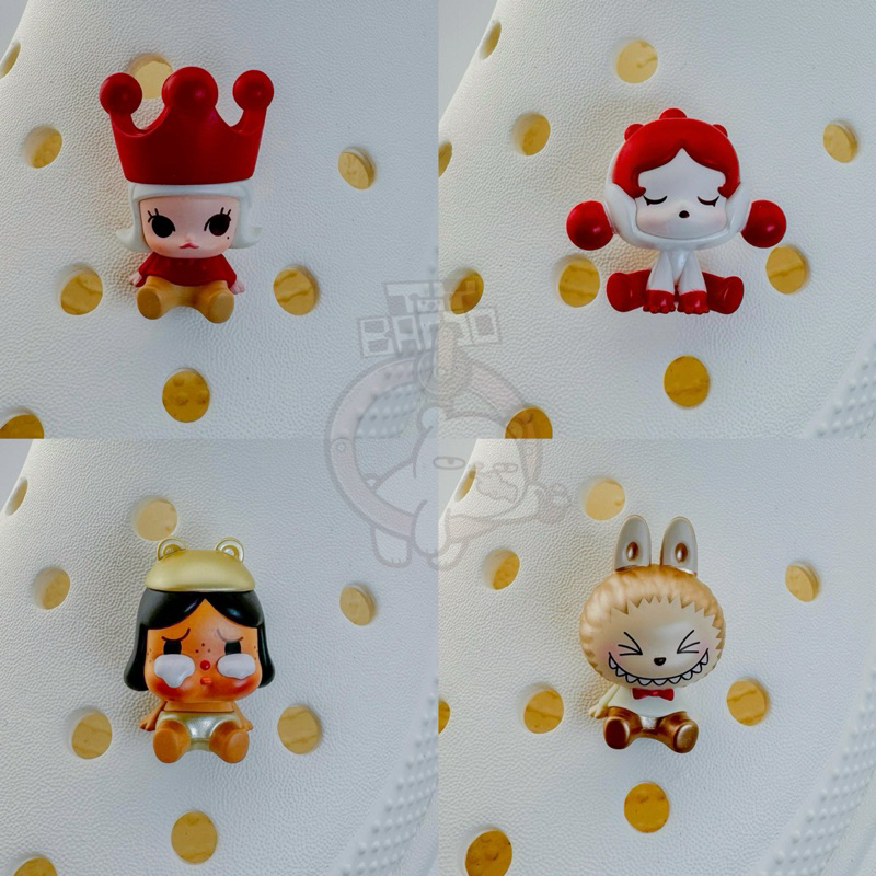 [พร้อมส่ง ] Jibbitz รวมจิบบิทติดรองเท้า รุ่นตรุษจีน Popbean - Crybaby Dimoo Molly Skullpanda
