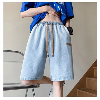 ยีนส์ขาสั้น กางเกงยีนส์  กางเกงขาสั้นผู้ชาย ผ้ายีนส์เนื้อนุ่…