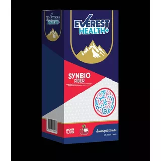 EVEREST HEALTH+ " สีแดง " SYNBIO FIBER กลิ่น ลิ้นจี่ (1 กล่อง 7 ซอง)