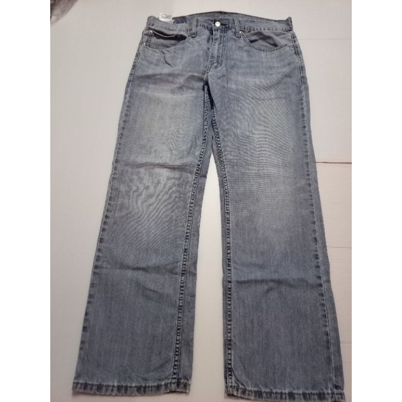 ff330 ยีนส์รีวายชายทรงกระบอกมือสอง เอว 34วัดได้ 37