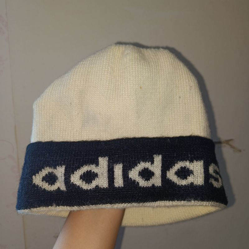 adidas beanie หมวกบินนี่ อะดิดาส มือสอง ของแท้ มีตำหนิ