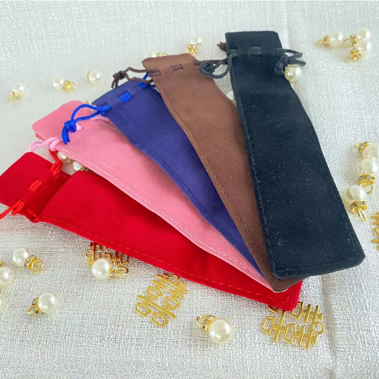 🌷พร้อมส่ง ซองใส่ปากกา ซองผ้ากำมะหยี่ พกพาสะดวก เป็นของขวัญ