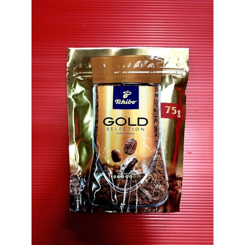 (ล็อตใหม่) กาแฟ ทชิโบโกลด์ Tchibo gold selection ซอง รีฟิว 75 กรัม