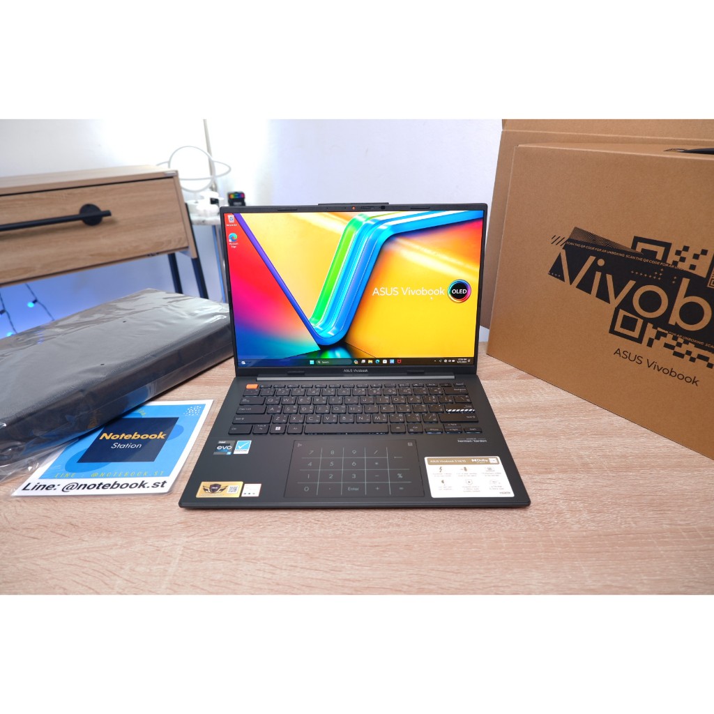 (ของใหม่)Asus Vivobook S 14 OLED i5-13500H ram16 ssd512 สเปคสูง จอ14.5" 2.8K OLED Glossy 120Hz ครบกล