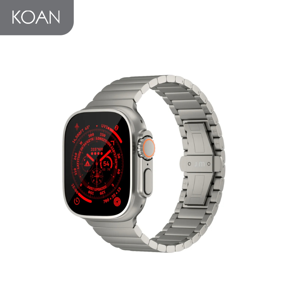 สายนาฬิกา Just Mobile Watch Band with Premium Grade 2 Titanium and DLC (49 mm)