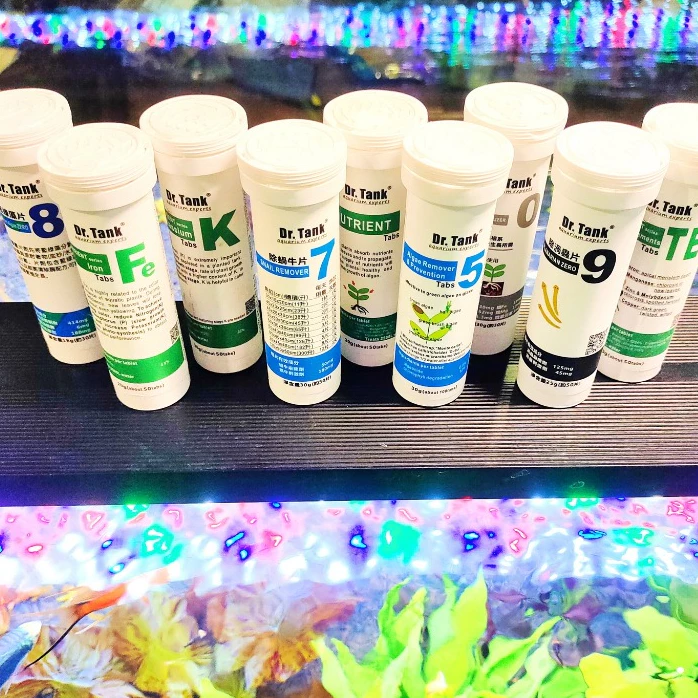 Dr.Tank ผลิตภัณฑ์ดูแล ตู้ไม้น้ำ ปัญหาหอย dr.tank เบอร์7 พลานาเรีย ตะไคร่บลูกรีน ตะไคร่ตู้ปลา