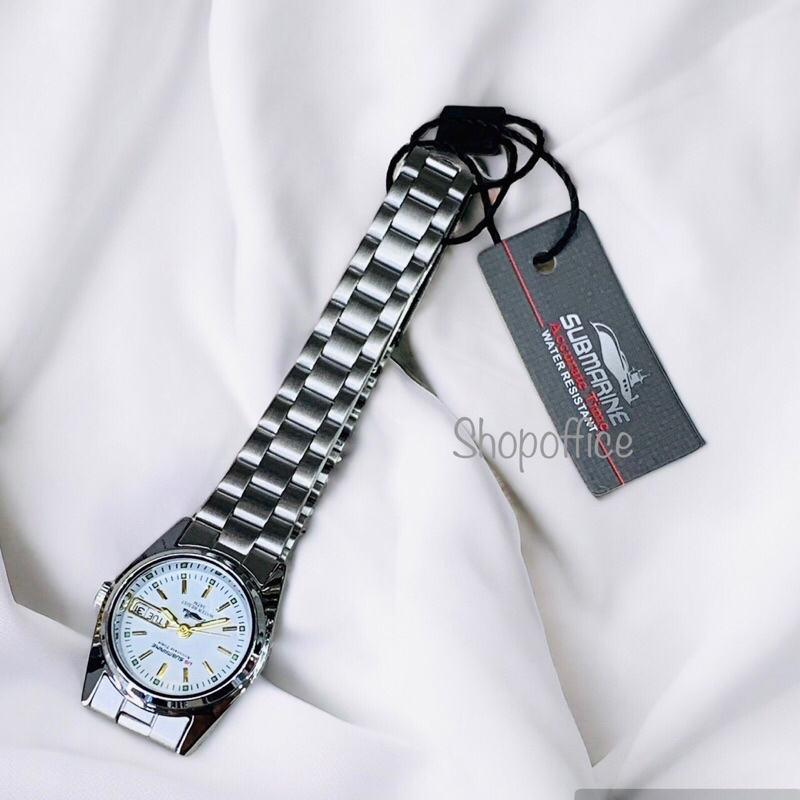 นาฬิกาข้อมือ ผู้หญิง US SUBMARINE แท้ มีพรายน้ำ กันน้ำ100% มีวันที่ สัปดาห์ J035