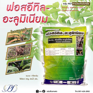 ฟอสอีทิล-อะลูมิเนียม 80% WP 1 กิโลกรัม ยาเชื้อรา