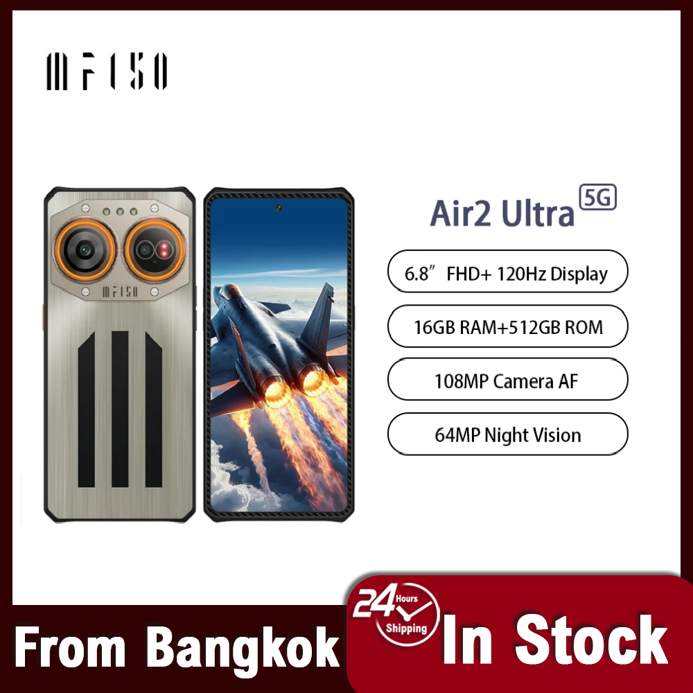 IIIF150 Air2 Ultra 5G สมาร์ทโฟนทนทานบางเฉียบ Android 16GB+512GB กล้อง 108MP 64MP Night Vision โทรศัพ