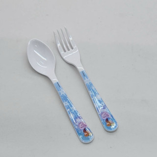 ช้อนส้อมเด็ก เมลามีน(1คู่) ลาย โฟรเซ่น(ยาว6.25นิ้ว)