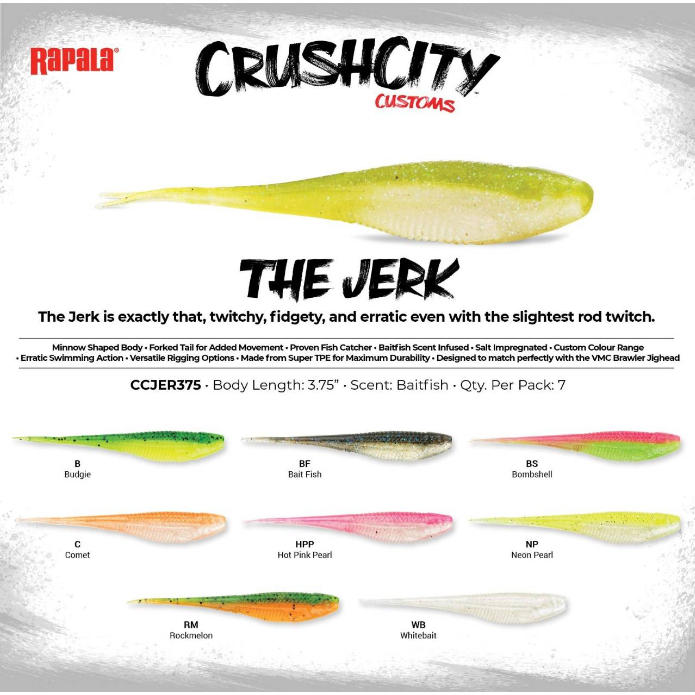 เหยื่อยาง RAPALA รุ่น THE JERK