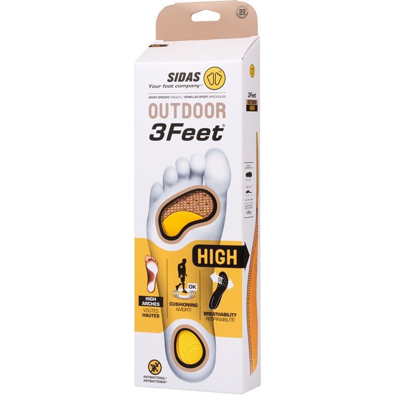 SIDAS نعل داخلي للمشي الجبلي 3Feet Outdoor High — صورة 2
