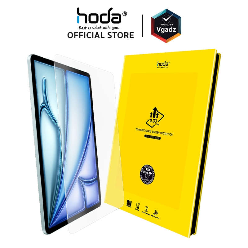 Hoda ฟิล์มกระจกสำหรับ iPad Air 11" (6th/2024) / Air 13" (1st/2024) รุ่น Clear