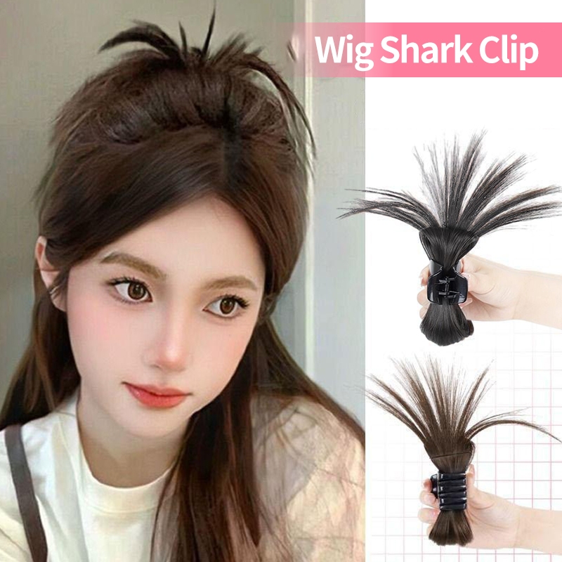 กิ๊บติดผมหางม้า รูปขนไก่ กิ๊บผมปลอม แฮร์พีช ธรรมชาติ แฟชั่นสําหรับผู้หญิง