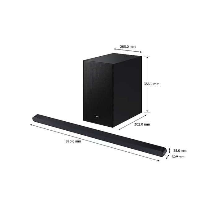 Samsung Ultra Slim Soundbar HW-S700D 3.1ch with Sub Woofer (2024) รับประกันศูนย์ไทย