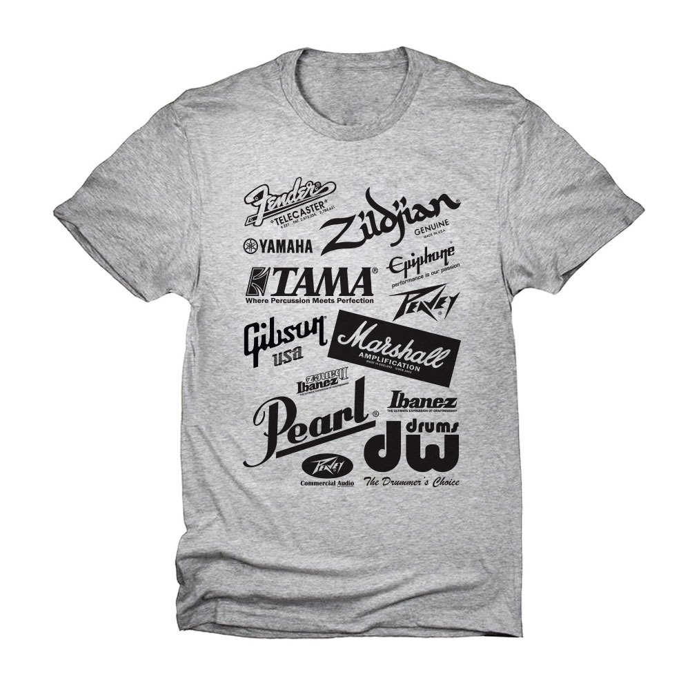 เสื้อยืด นักดนตรี วงดนตรี กลอง กีตาร์ DW FENDER GIBSON T SHIRT COTTON 100% SIZE M - 3XL