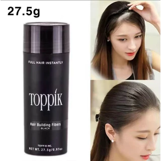 #Toppik hair #ผงไฟเบอร์ สีดำ ช่วยเพิ่มผมหนา ปิดผมบาง แก้ไขหัวล้าน ขนาด27.5g