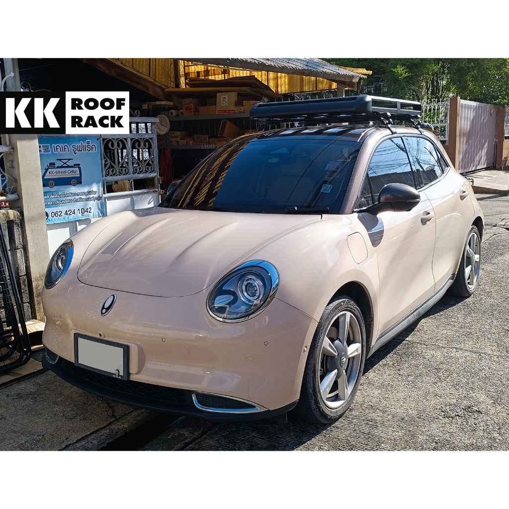 แร็คหลังคา พร้อมถาดอลูมิเนียม สำหรับ GWM Ora Goodcat ของใหม่ ไม่เจาะหลังคา