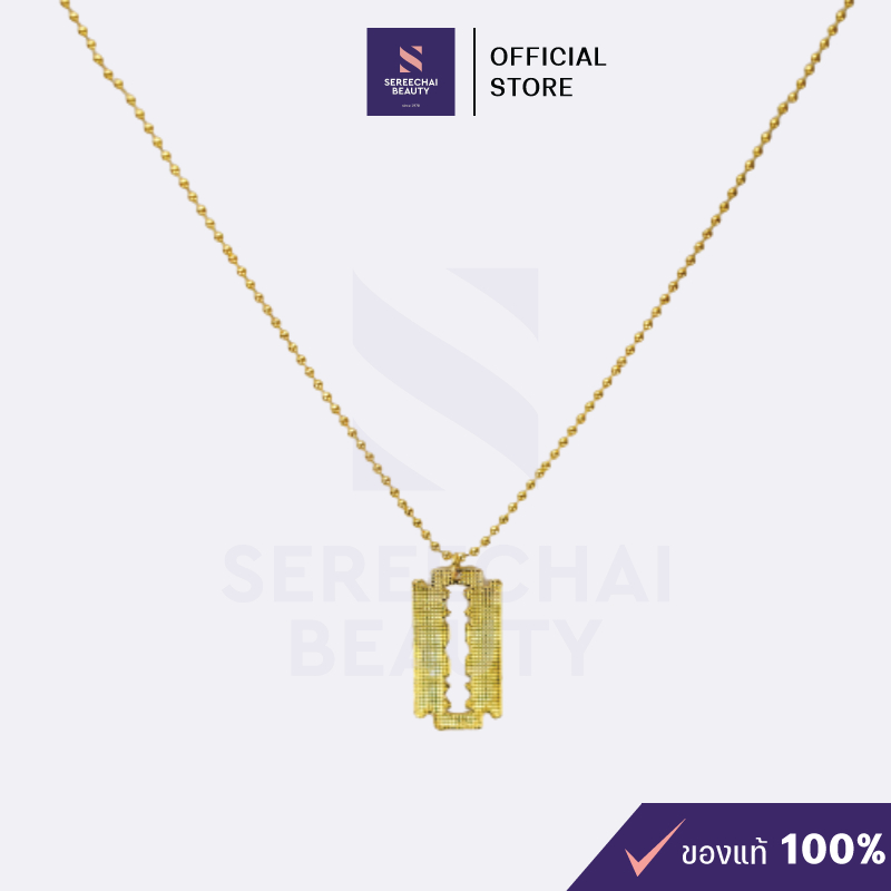 XILDA สร้อยคอ พร้อมจี้ใบมีดโกน สีทอง