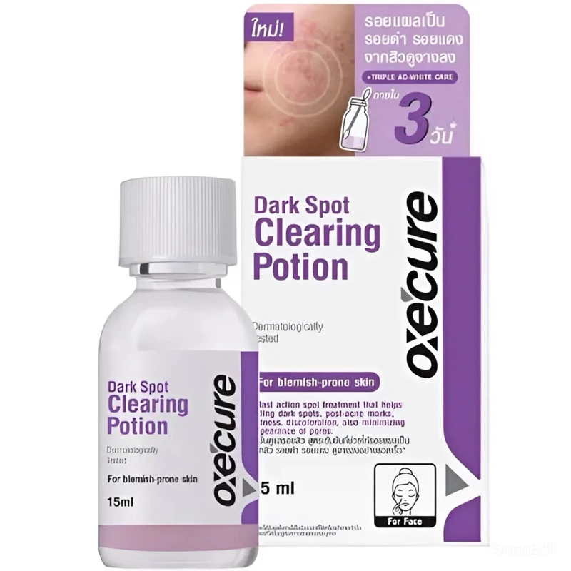 แท้💯% | OxeCure Dark Spot Clearing Potion 15ml. อ๊อกซีเคียว ดาร์ค สปอต เคลียร์ริ่ง โพชั่น ❎EXP.04/27