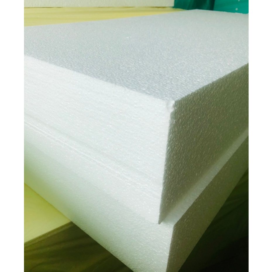 EPS Foam (P Grade) เกรดลามไฟ ขนาด 60cm x 120cm หนา 8 นิ้ว (หนาแน่น 0.65 ปอนด์) ราคาถูก 344 บาท/แผ่น