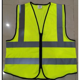 เสื้อกั๊กสะท้อนแสงมีรูตาข่ายเพื่อให้สวมใส่สบายและระบายอากาศได้ดี