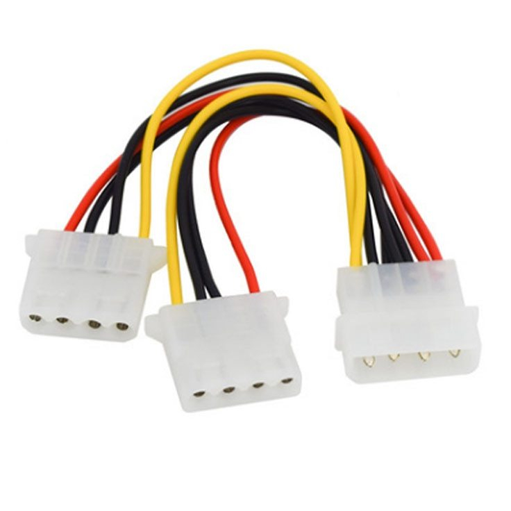 สาย Y-Power IDE หัว molex 2Port 1 X 4 Pin Power Converter อะแดปเตอร์แยกสาย y molex