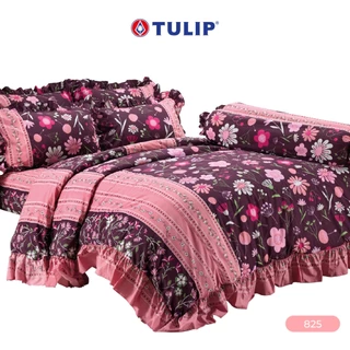 TULIP Cotton Mix พิมพ์ลาย 825 ชุดผ้าปูที่นอน ผ้าห่ม ผ้านวม พิมพ์ลายกราฟิกสวยงาม เนื้อผ้าหนาแน่น