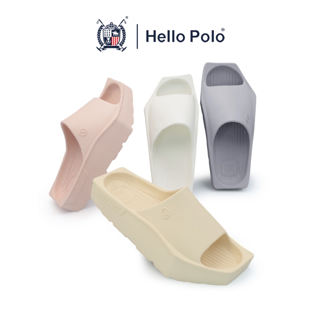Hello Polo รุ่น HP8033 รองเท้าแตะแบบสวม รองเท้าแฟชั่นเรือพายพื้นนิ่ม Size 36-41