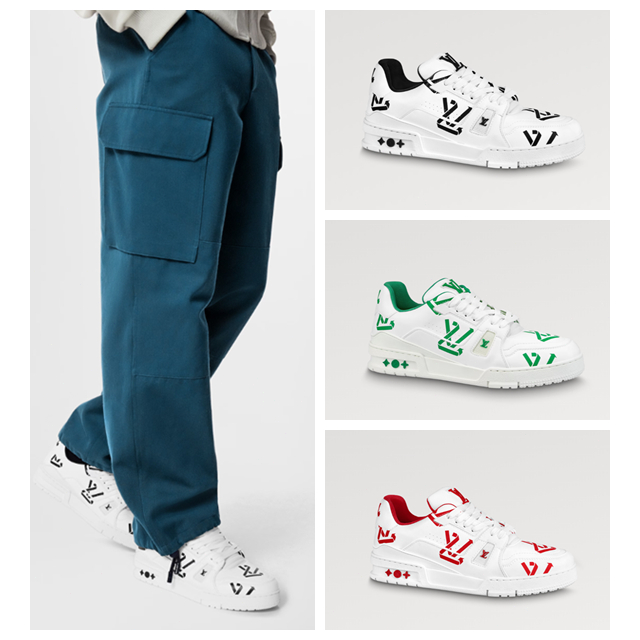 Louis Vuitton/LV TRAINER/รองเท้าผ้าใบผู้ชาย