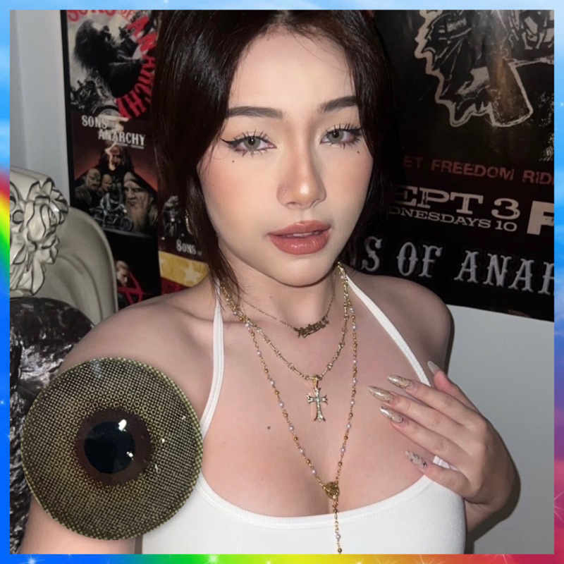 คอนแทคเลนส์สายฝอ สีชัด สว่าง limited zabambie x lovelylens