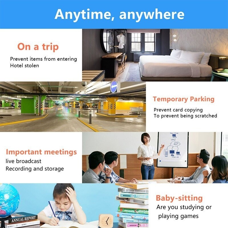 กล้องวงจรปิดไร้สาย 1080P WIFI ขนาดเล็ก ความละเอียดสูง มองเห็นที่มืด ตรวจจับการเคลื่อนไหว มองเห็นที่มืด สําหรับเด็กทารก