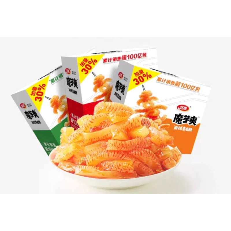 เส้นบุกปรุงรส ‼️20ซอง‼️ ✅วันที่บนซองคือวันผลิต✅อร่อย เคี้ยวเพลินๆ (15+5)g