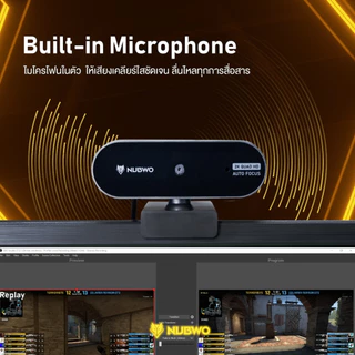กล้องเว็บแคม NUBWO (NWC590/NWC591/NWC592/NWC500) WEB CAMERA QHD LIVE STREAMING QUAD 2K HD (NWC-590)
