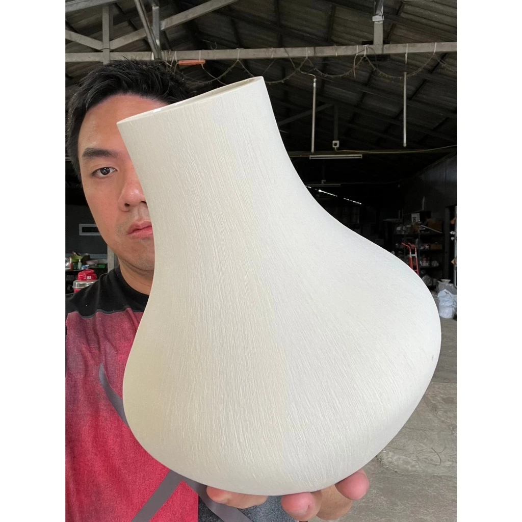 แจกันดอกไม้ สูง10นิ้ว Vase Ceramics ตกแต่งแจกันเซรามิกที่เรียบง่ายให้สวยและทันสมัย ออกใบกำกับภาษีได้