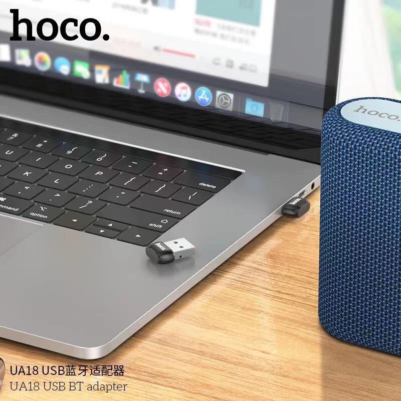 ตัวรับสัญญาณบูลทูธ HOCO UA18 USB Bluetooth Transmitter V5.0 Portable Adapter ใช้กับอุปกรณ์ที่ไม่มีสัญญาณบูลทูธ