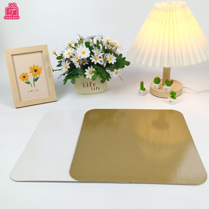 ฐานรองเค้ก 3 ปอนด์ หนา 900 แกรม (10ใบ/แพ็ค) - รูปที่ 5