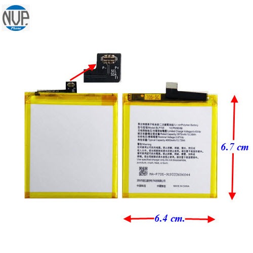 แบตเตอรี่ Oppo Reno(5G),Reno 5(5G),Reno 10,Reno 10X Zoom (BLP705) 6.4x6.7 cm. 4065 mAh