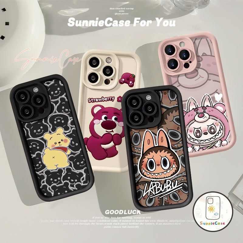 การ์ตูนน่ารักจาก Labubuเข้ากันได้ Redmi 12C 9 13C 10C 12 10 9T 10A 9A A1 9C NFC Note 13 12 8 9 11 10 Pro 10s 11s POCO M3