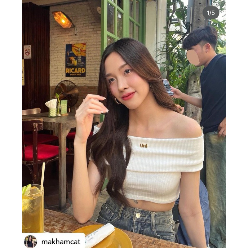 KIMBER TOP เสื้อปาดไหล่ Unigam