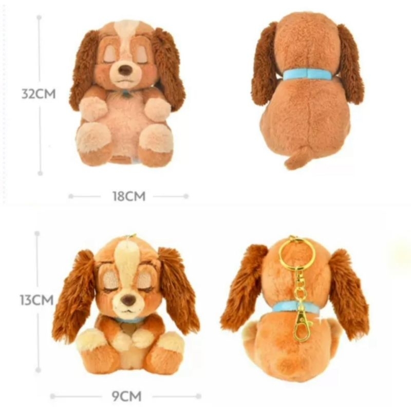 ❤️พร้อมส่งพกจ❤️ ตุ๊กตา พวงกุญแจ​เลดี้ หลับ lady and the tramp