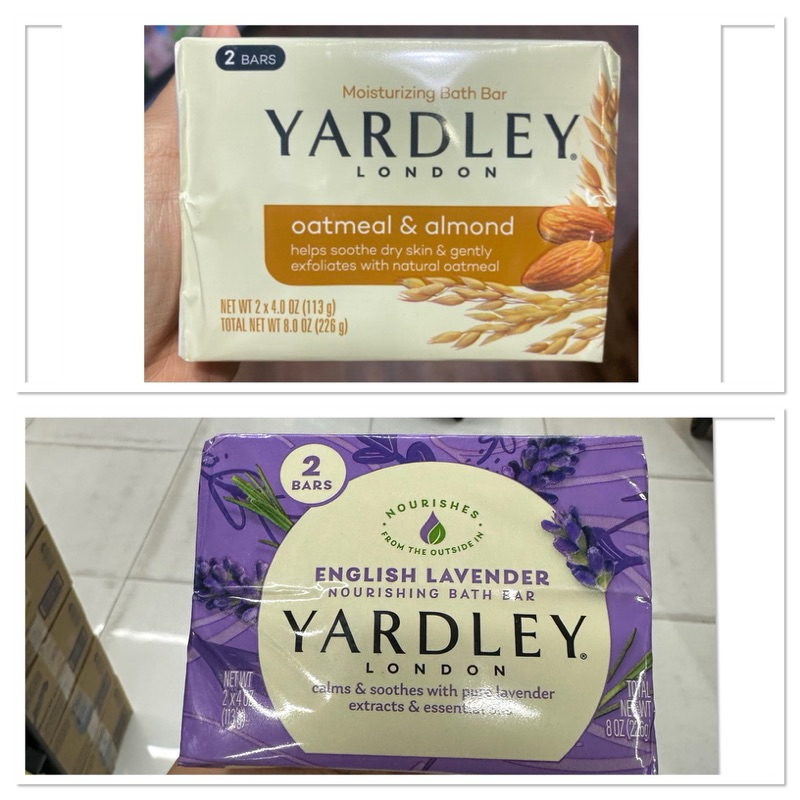 Yardley London Moisturising Bath Bar Oatmeal & Almond 2*4.0 Oz ( 113 G. )