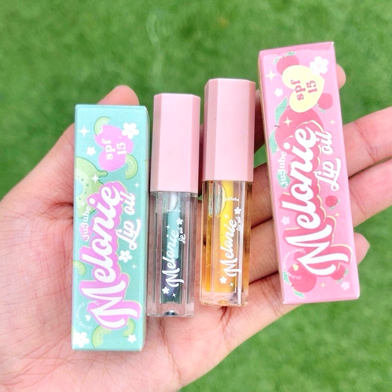 ลิปออยล์ กันแดด Spf15 บำรุงแก้ปากคล้ำ แท้ % เมโลนี่ลิปออยล์ Melonie Lip oli Jujube