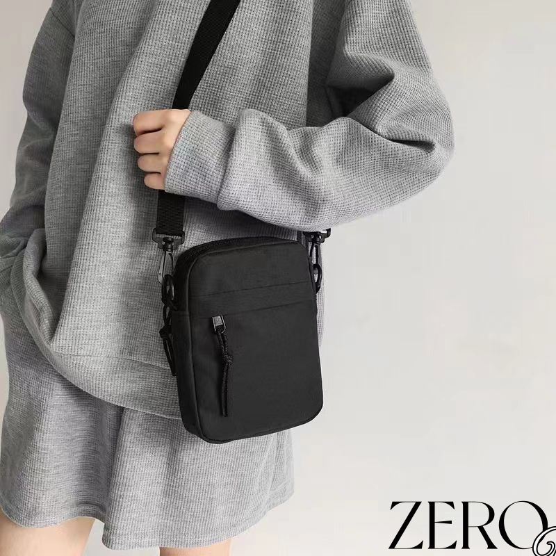 สะพายข้างลําลอง กระเป๋าสะพายไหล่ ผ้าแคนวาส ขนาดเล็ก ใส่โทรศัพท์มือถือได้