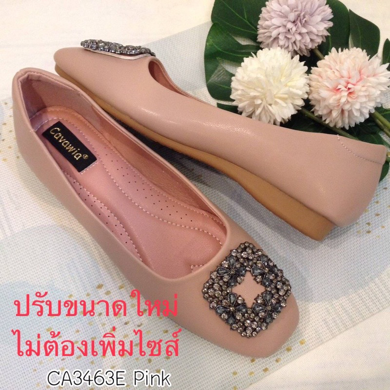 รองเท้าคัดชูหน้าเพชรงานนำเข้าแบรนด์cavawia ไซส์35-41