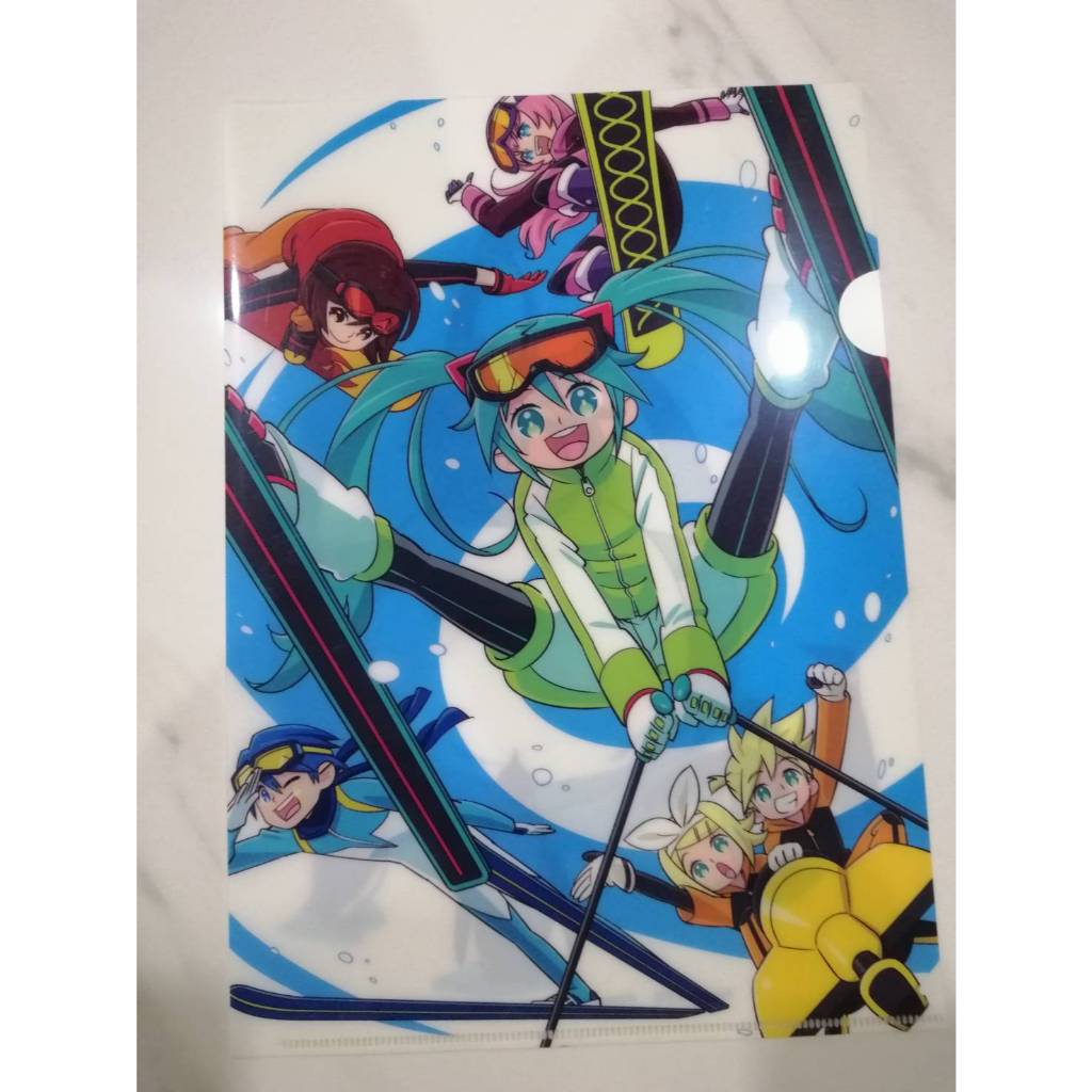 แฟ้มใส่เอกสาร Miku Hatsune official Clear File Folder Japan anime vocaloid ruka rin ขนาด 31 X 22 CM.