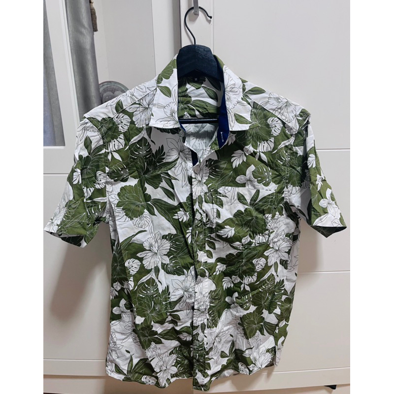 เสื้อแบรนด์ Jack russel ลายขาวเขียว size M