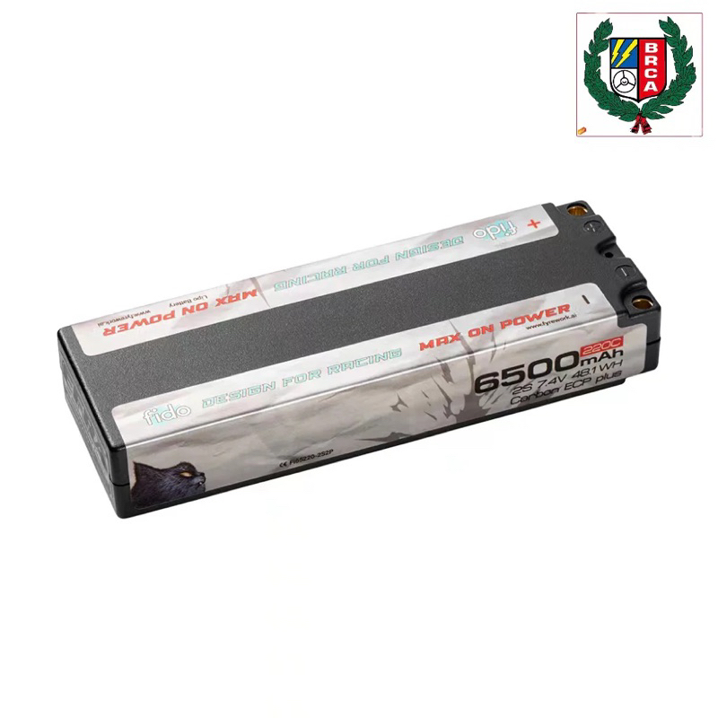 fido Lipo 2s 7.4V 6500mAh 220c LCG [Carbon ECP+]