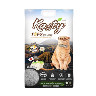 *10ลิตร* Kasty 10L/8L. ทรายแมวแคสตี้เต้าหู้ธรรมชาติ ขนาด 10 ลิตร