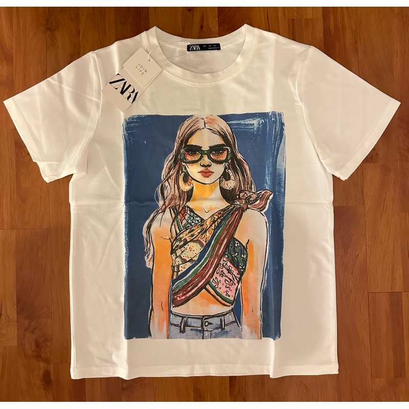 เสื้อยืด ลายชน Shop Zara งาน Hiend Yosita